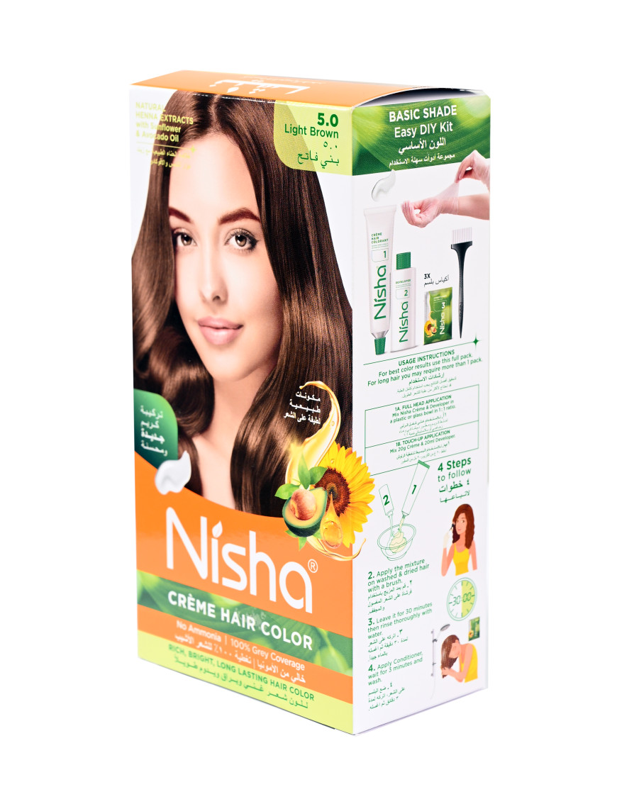نيشا كريم لتلوين الشعر بني فاتح 5.0