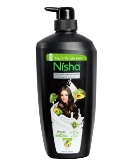 شامبو نيشا بزيت الأفوكادو 600 مل..