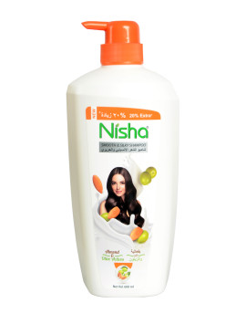 شامبو نيشا للشعر باللوز والزيتون 600مل..