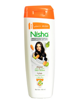 شامبو نيشا للشعر باللوز والزيتون 180مل..